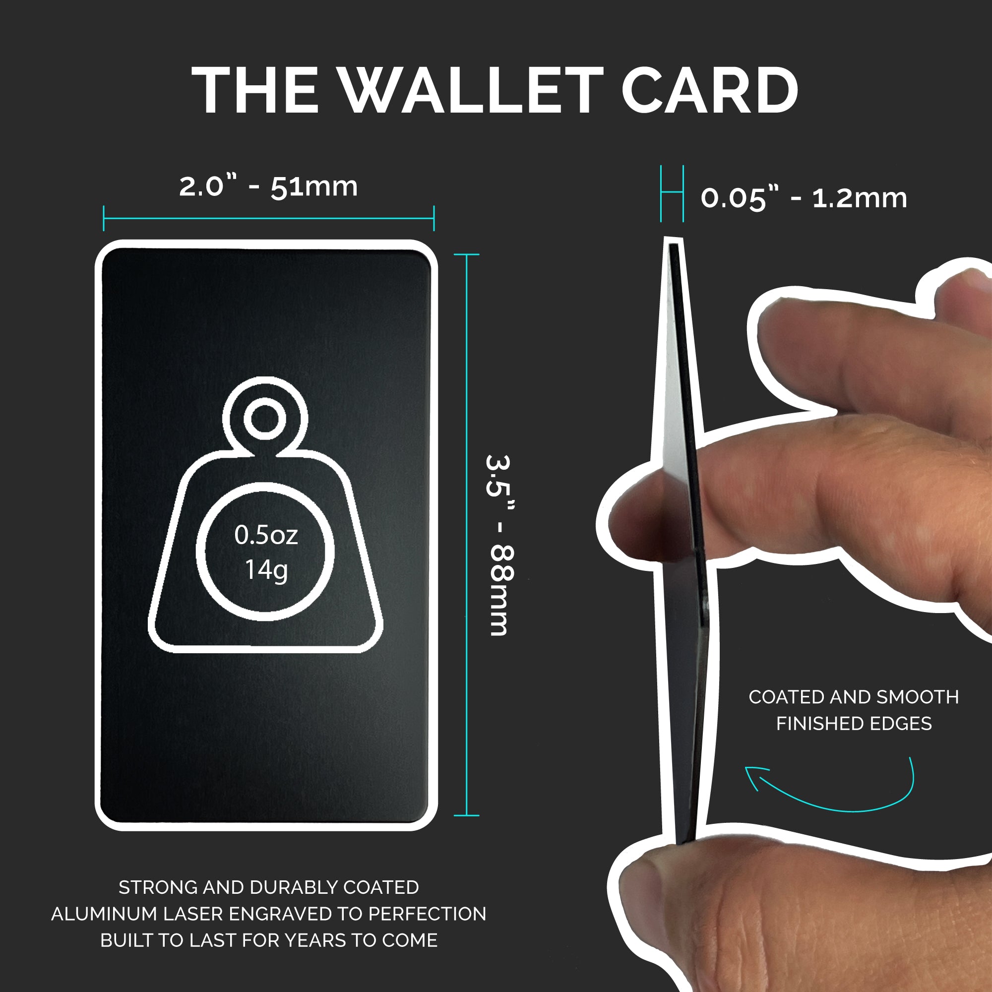 Memories in Aluminum: Personalized Photo Wallet Card the wallet card strong and durable compact and light to fit in your wallet - GalacticLasers