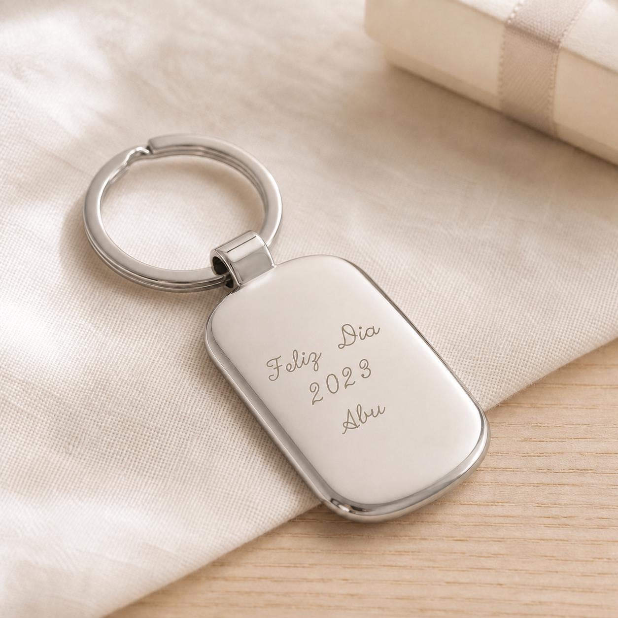 Photo Keychain, Custom Engraved Picture Keychain, Personalized Metal Keyring