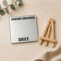 Personalized Quote Mirror with Easel