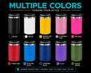 Engraved drink insulator with built-in bottle opener double wall insulation - GalacticLasers