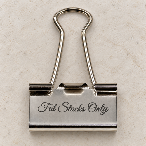 Engraved Money Clip | Personalized Gold, Silver or Black Cash Clip
