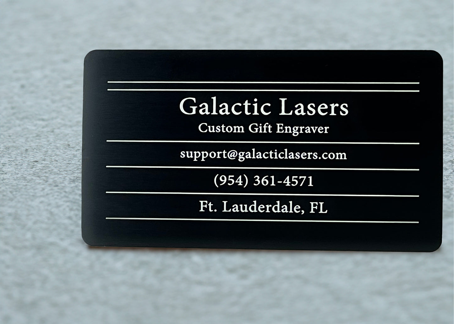 Elevate Your Brand: Luxurious Metal Business Cards 1.25mm thick black anodized aluminum
