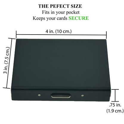 Premium 10-slot metal wallet, perfect for cards, cash, and IDs