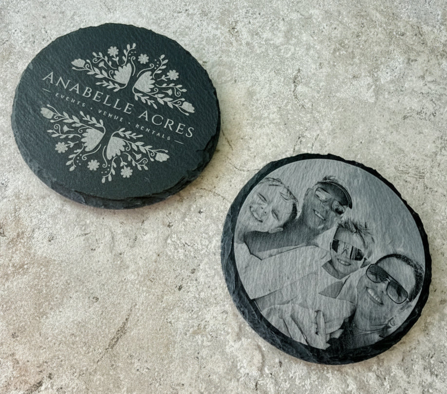 Engraved Slate Coaster