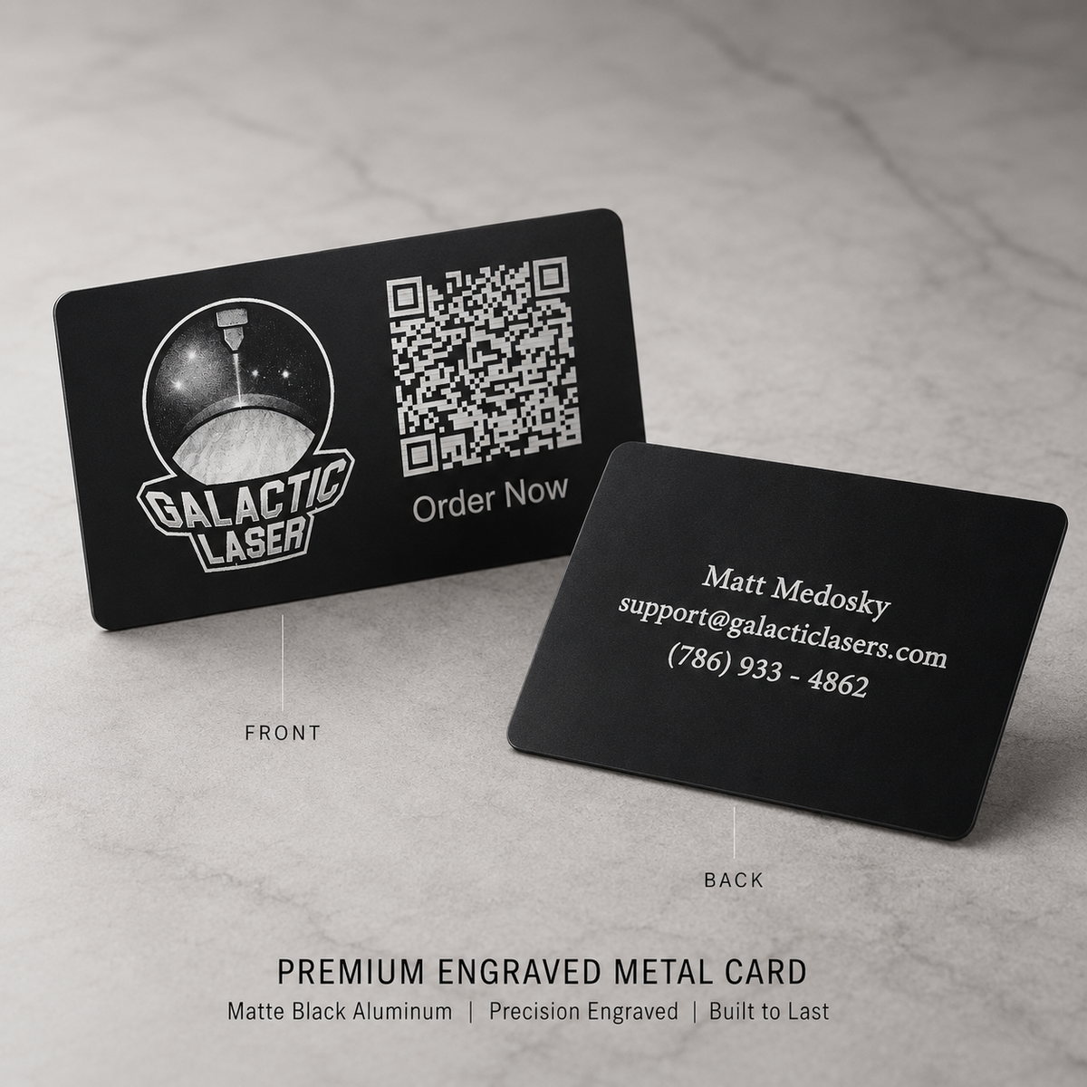 Thin Metal Business Cards | 0.4mm | Slim and Sharp