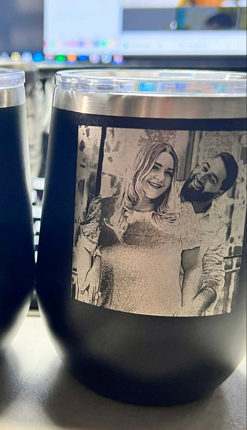 Bulk order 24 custom laser engraved tumblers Fort Lauderdale FL - GalacticLasers