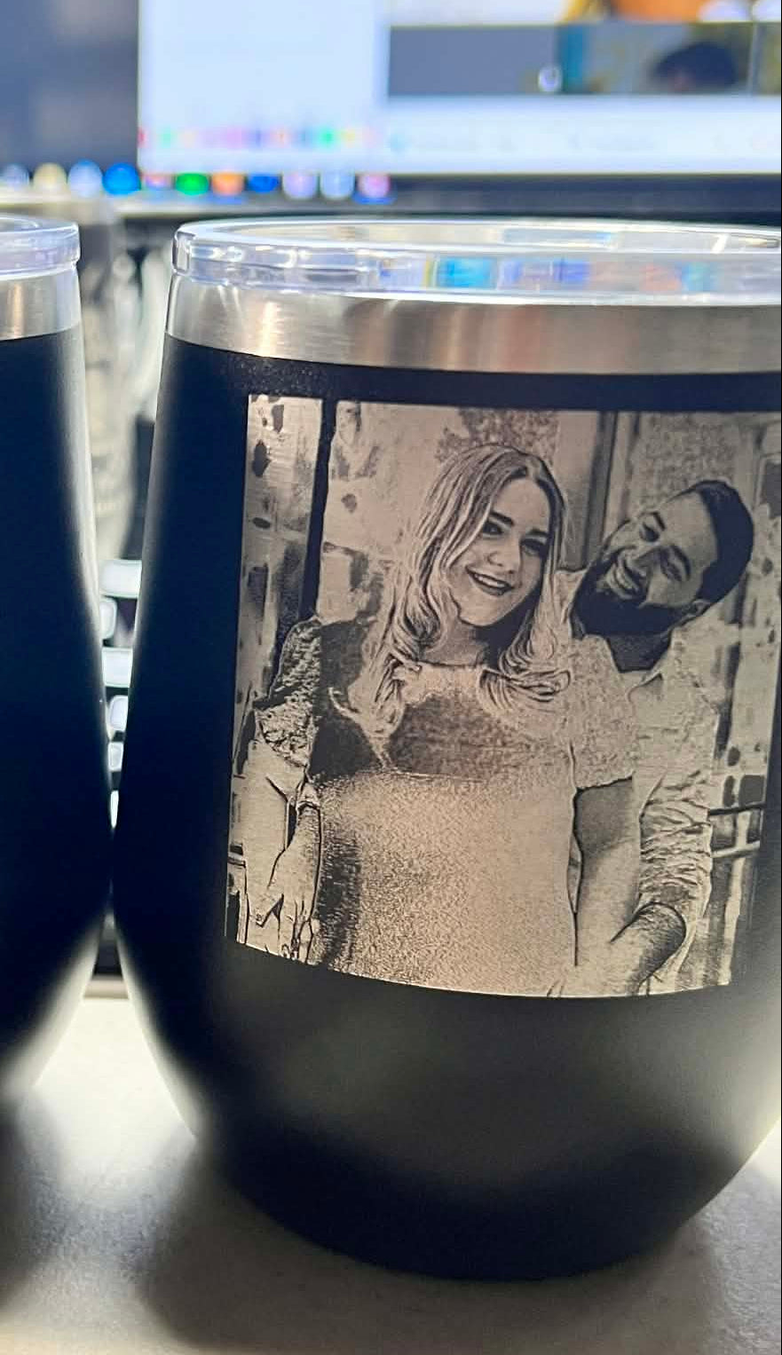 Bulk order 24 custom laser engraved tumblers Fort Lauderdale FL - GalacticLasers
