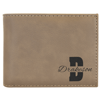 Men's Bifold Leather Wallet - GalacticLasers