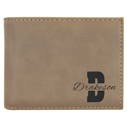 Men's Bifold Leather Wallet - GalacticLasers