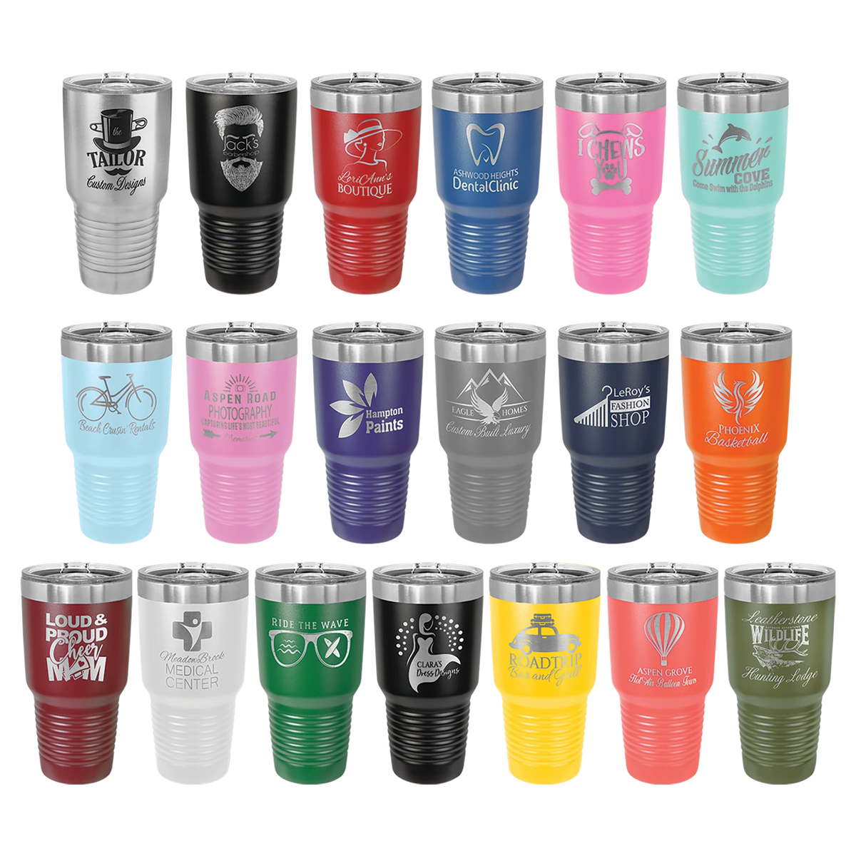 24 Engraved 30oz Tumblers | Staff, Event and Client Gifts
