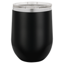 black 12oz Stainless Steel Stemless Wine Tumbler - Galactic Lasers