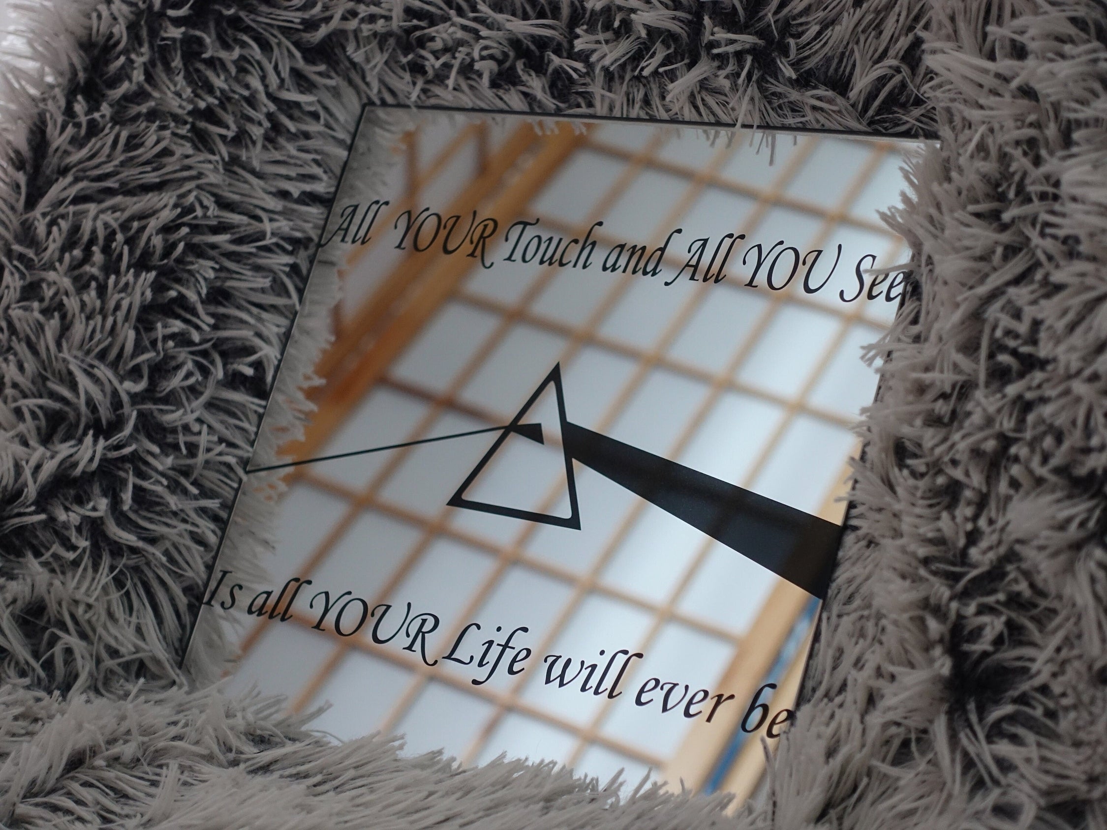 Engraved Glass Mirror
